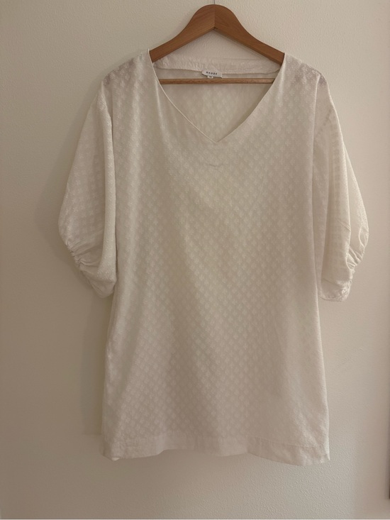 RHODE Dresses & Skirts - RHODE Arya Mini Dress White Clover Pattern Women’s XS - No Belt 100% cotton.